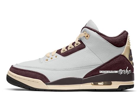 a ma maniere x nike air jordan 3|jordan 3 burgundy crush.